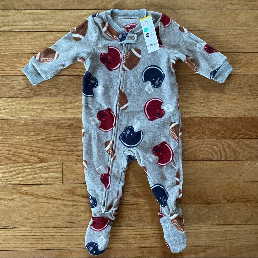 Football Print Onesie